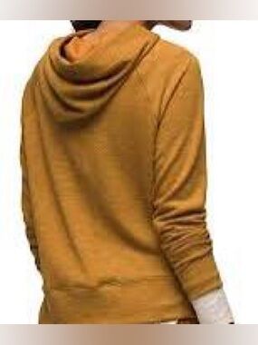 prAna Cropped “Sunrise” Hoodie - Mustard Yellow